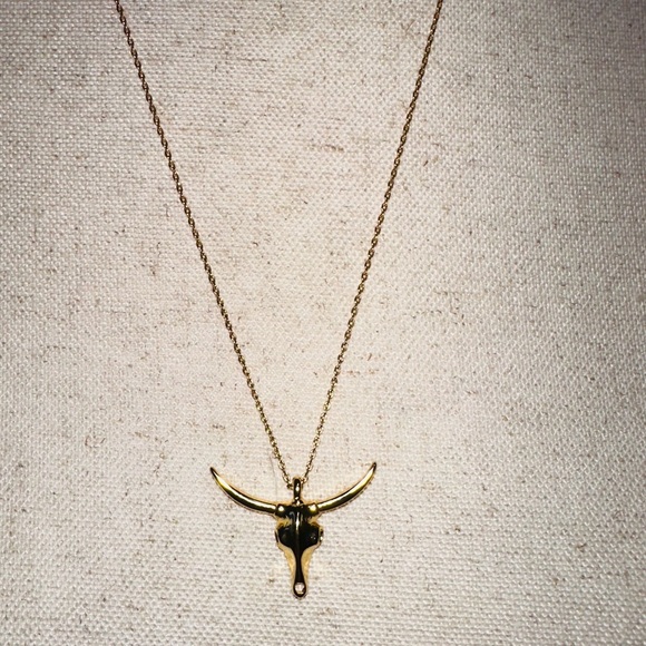 Uncommon James Fighter Longhorn Gold Pendant Necklace - Picture 3 of 11